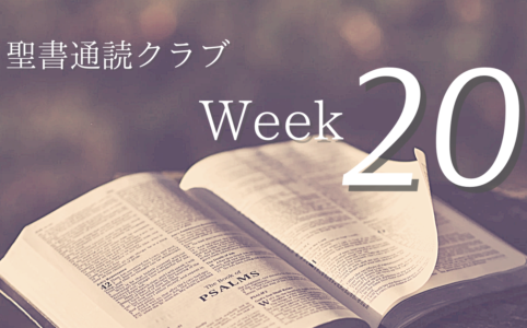 聖書通読クラブ Week 20