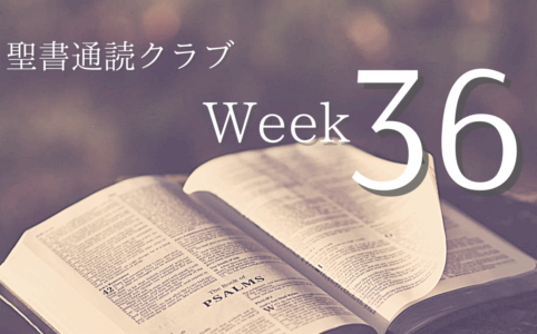 聖書通読クラブ Week 36