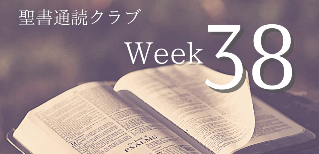 聖書通読クラブ Week 38